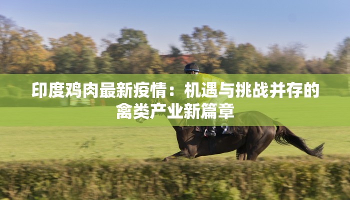 印度鸡肉最新疫情：机遇与挑战并存的禽类产业新篇章